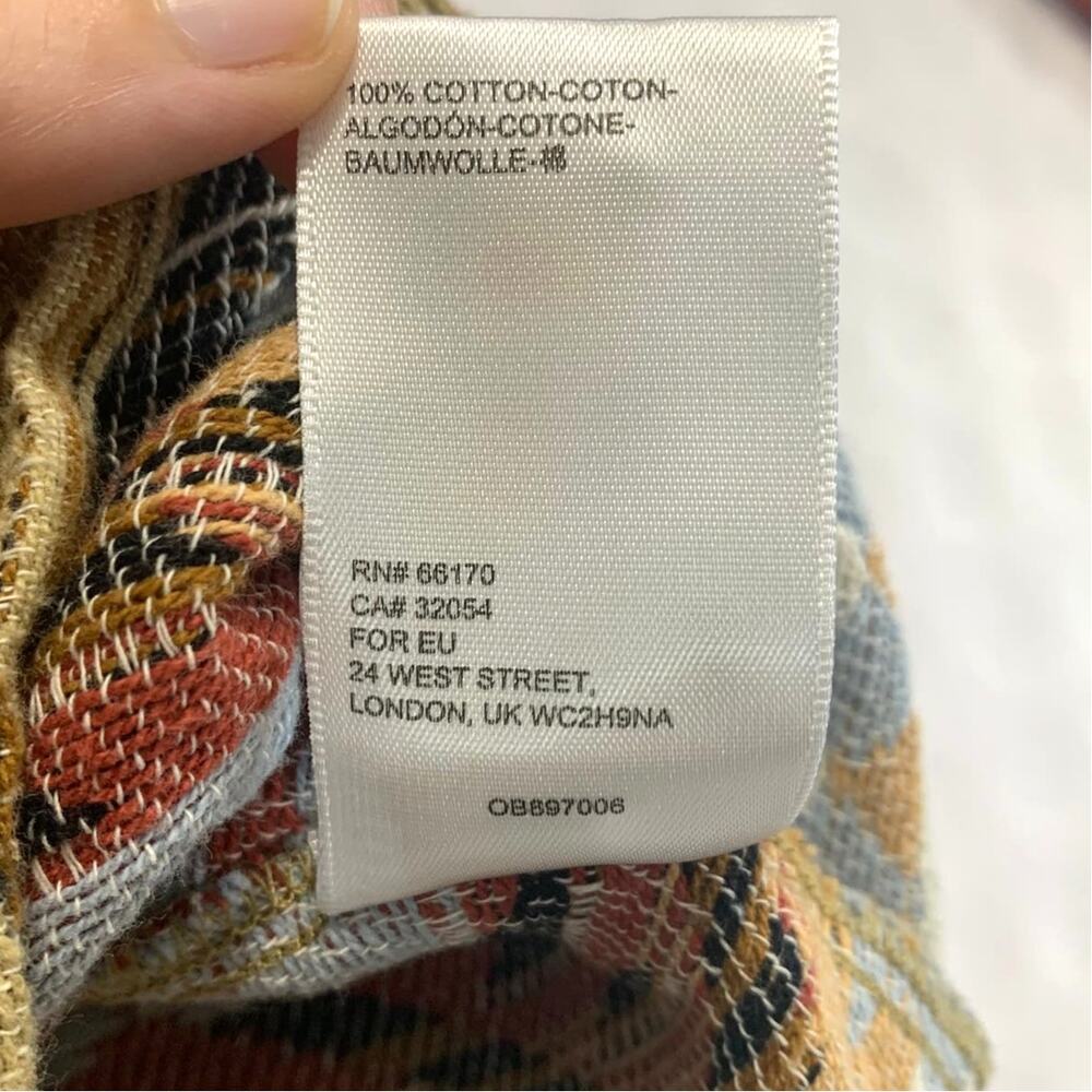 Urban Outfitters Aztec Empire Jacquard Woven Shacket Men's Sz S Multicolor - Picture 7 of 9